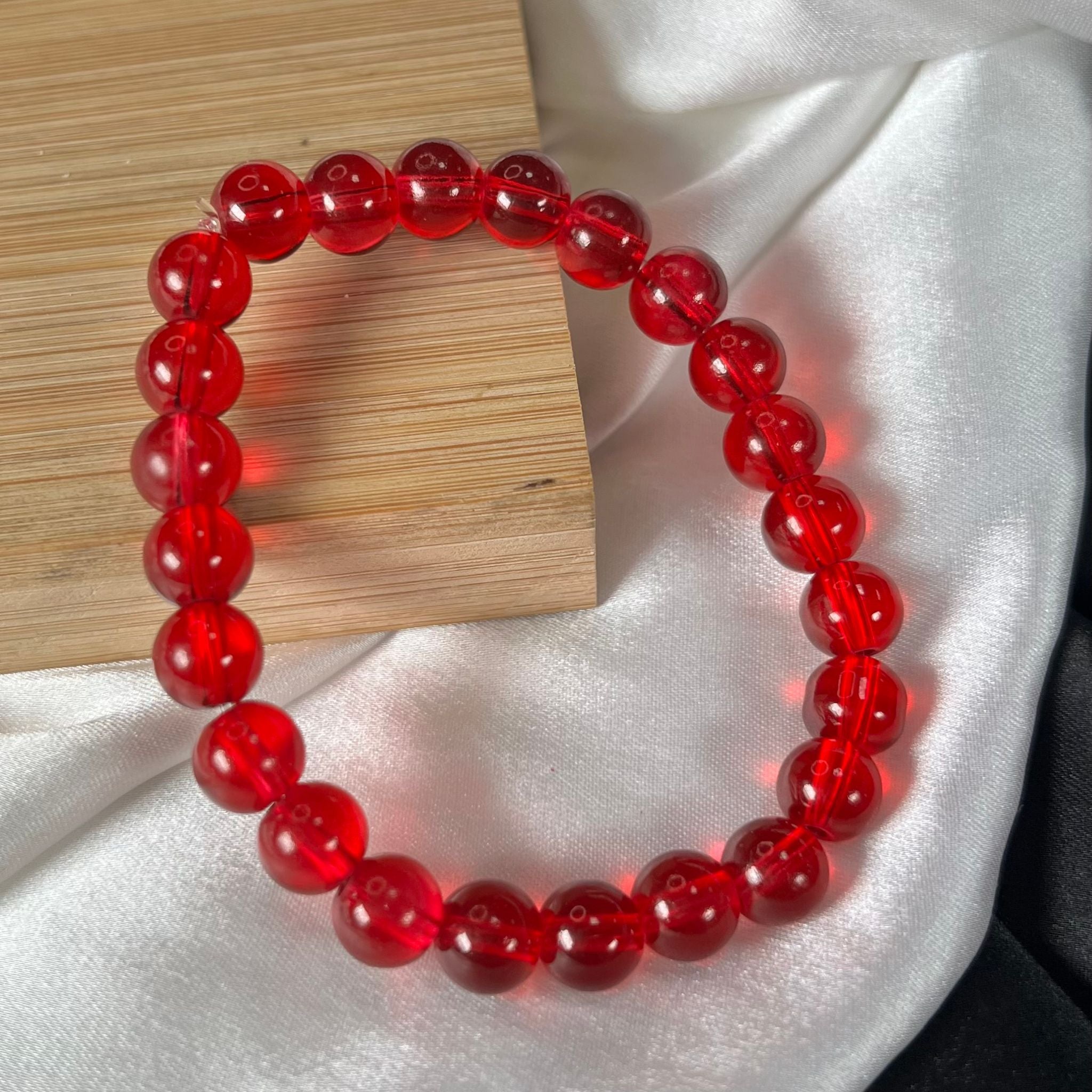 Glass Beads Bracelet - Stretchable(Big Beads)