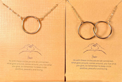 Single & Double Ring Necklace Combo