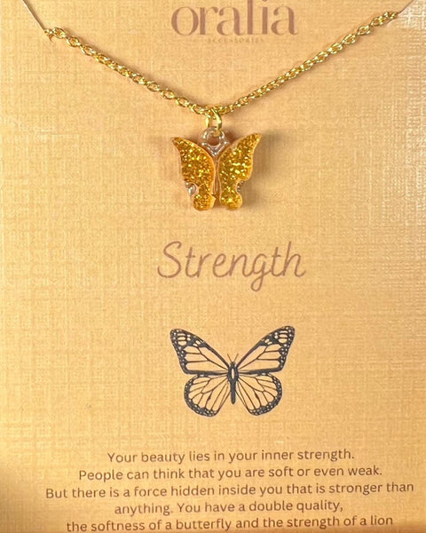 High Quality Acrylic Butterfly Charm Necklace Perfect For Daily Wear 